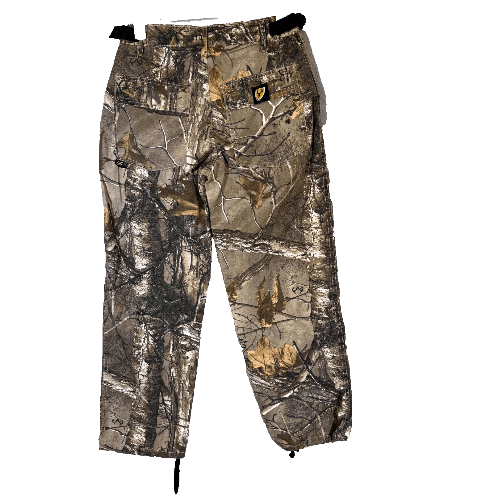ScentBlocker Pants Boys Large Camo Brown Cotton Mid-Rise Hunting Drawstring - Thumbnail 2