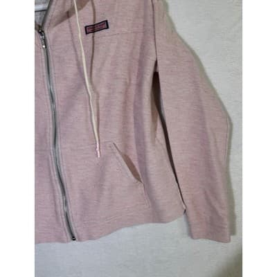 Vineyard Vines Pink Herringbone Full Zip Fleece Lined Jacket Women's Size Small - Thumbnail 5