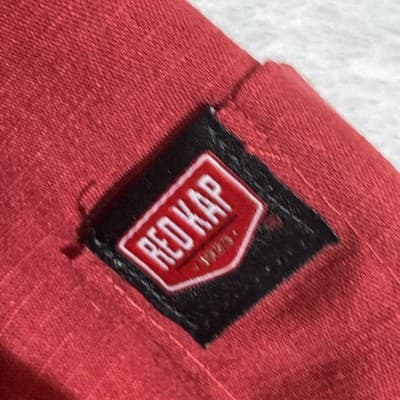 Red Kap Shirt Mens 2XL Red Gray Ripstop Work Short Sleeve Vented Mesh SY42CZ - Thumbnail 9