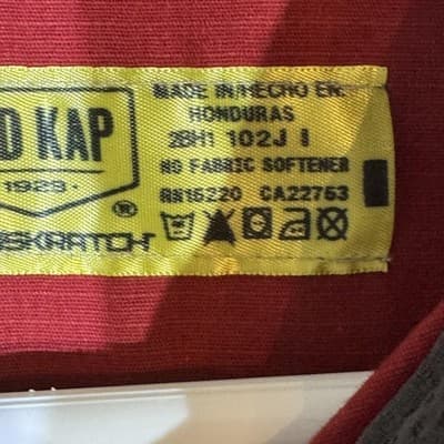 Red Kap Shirt Mens 2XL Red Gray Ripstop Work Short Sleeve Vented Mesh SY42CZ - Thumbnail 8