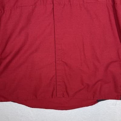 Red Kap Shirt Mens 2XL Red Gray Ripstop Work Short Sleeve Vented Mesh SY42CZ - Thumbnail 6