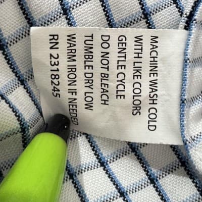 Vineyard Vines Shirt Mens Large Blue White Murray Button Down Check Long Sleeve - Thumbnail 10