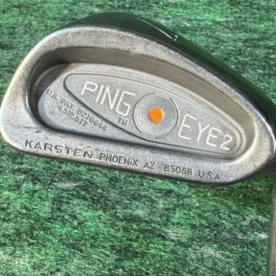 Ping Eye 2 Orange Dot Iron Set 3-9 PW Karsten Steel RH Vintage Ping USA - Thumbnail 9