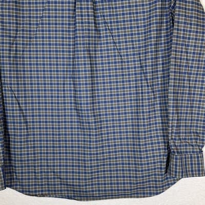 Vineyard Vines Shirt Mens Medium Blue Green Plaid On-The-Go Performance Stretch - Thumbnail 11