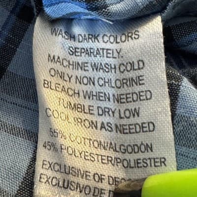 Realtree Shirt Mens Large Blue Plaid Short Sleeve Button Front Pocket Outdoor - Thumbnail 12