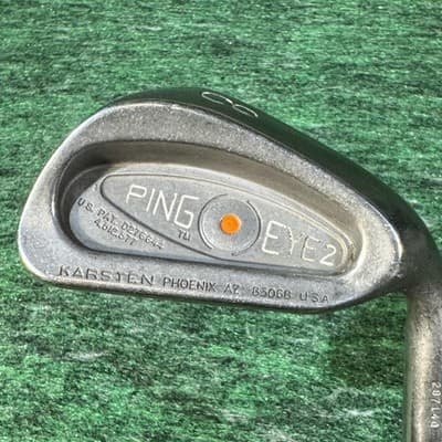 Ping Eye 2 Orange Dot Iron Set 3-9 PW Karsten Steel RH Vintage Ping USA - Thumbnail 7