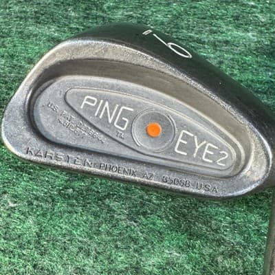 Ping Eye 2 Orange Dot Iron Set 3-9 PW Karsten Steel RH Vintage Ping USA - Thumbnail 5