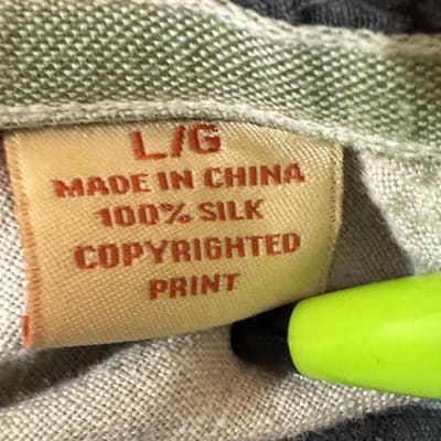 Tommy Bahama Shirt Mens Large Gray Blue Silk Floral Hawaiian Camp Button Front - Thumbnail 12