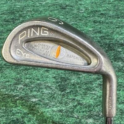 Ping Eye 6 Iron Orange Dot Steel Shaft RH Karsten USA Vintage - Image 1