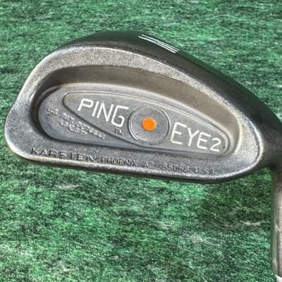 Ping Eye 2 Orange Dot Iron Set 3-9 PW Karsten Steel RH Vintage Ping USA - Thumbnail 3