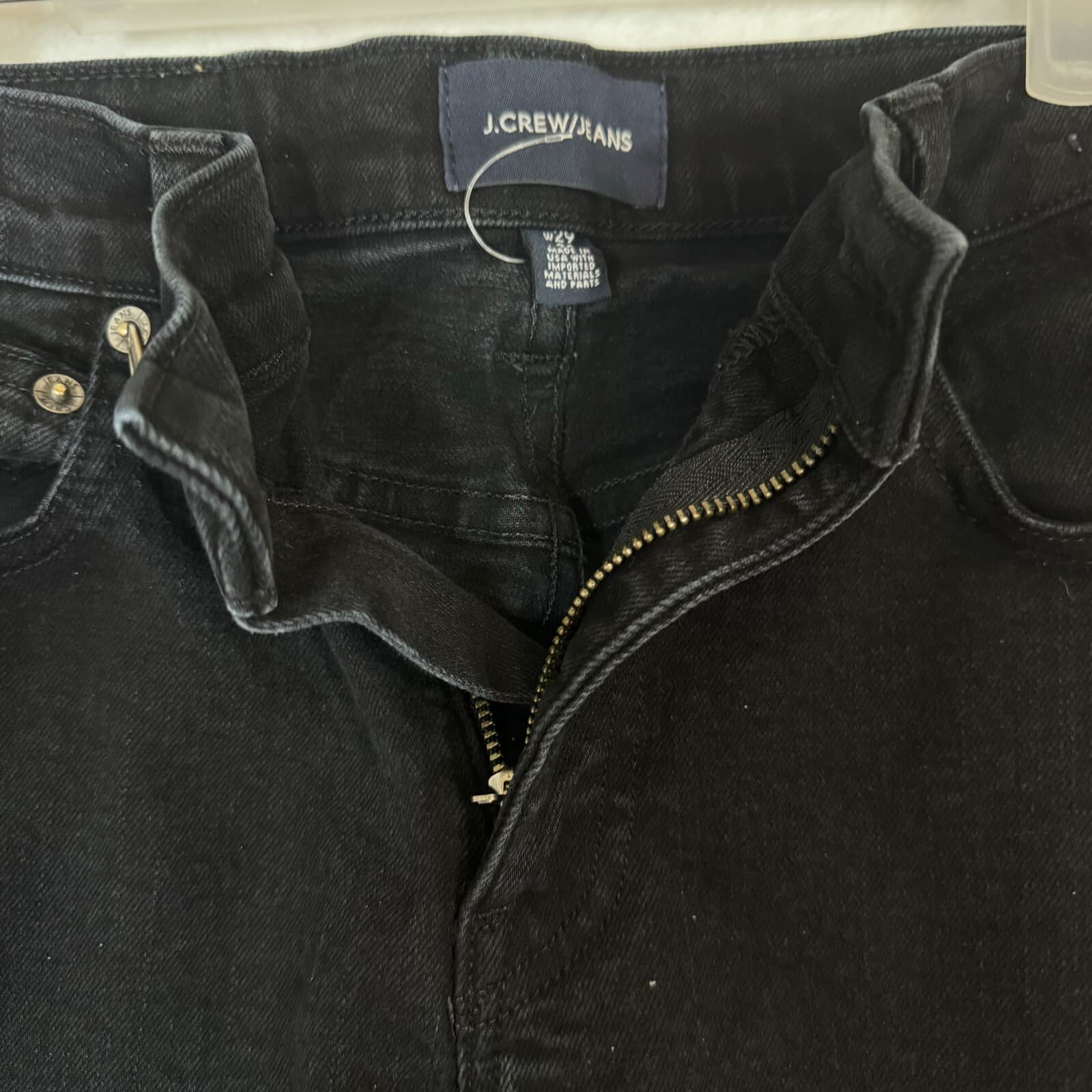 J.Crew Jeans Women's 29x30 Black Mid-Rise Skinny Stretch Cotton Blend 5-Pocket - Thumbnail 6