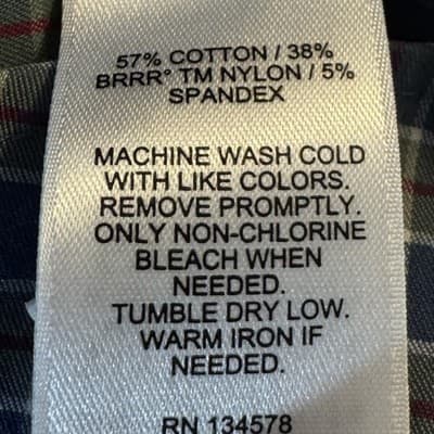 Vineyard Vines Shirt Mens Medium Blue Green Plaid On-The-Go Performance Stretch - Thumbnail 12