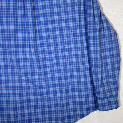 Vineyard Vines Shirt Mens 2XL Blue Plaid Classic Fit Murray Performance Stretch - Thumbnail 12