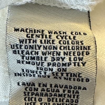 Caribbean Joe Shirt Mens XL White Camp Cuban Collar Button Front Pocket Jacquard - Thumbnail 12