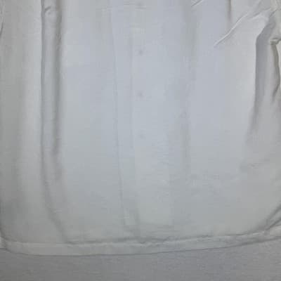 Caribbean Joe Shirt Mens XL White Camp Cuban Collar Button Front Pocket Jacquard - Thumbnail 11