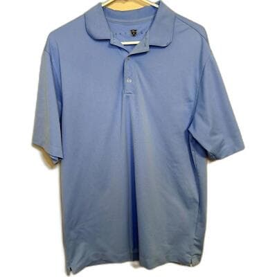 Nike Golf Polo Shirt Men's M Blue Short Sleeve Relaxed Fit Performance Dri-Fit - Image 1