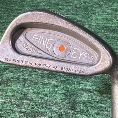 Ping Eye 2 Orange Dot Iron Set 3-9 PW Karsten Steel RH Vintage Ping USA - Thumbnail 19