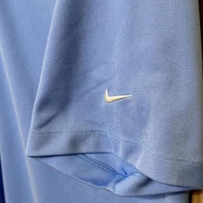 Nike Golf Polo Shirt Men's M Blue Short Sleeve Relaxed Fit Performance Dri-Fit - Thumbnail 5