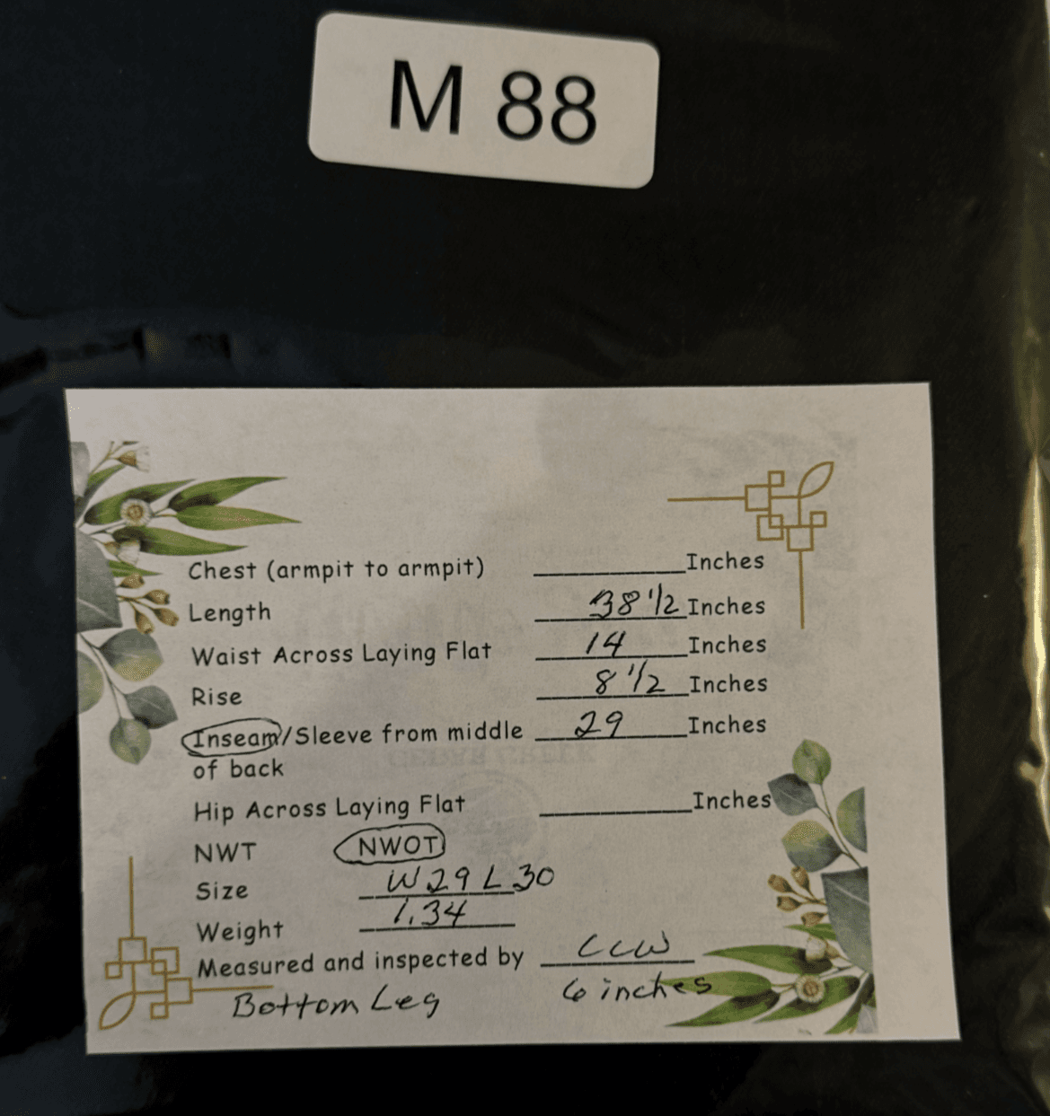 J.Crew Jeans Women's 29x30 Black Mid-Rise Skinny Stretch Cotton Blend 5-Pocket - Thumbnail 7