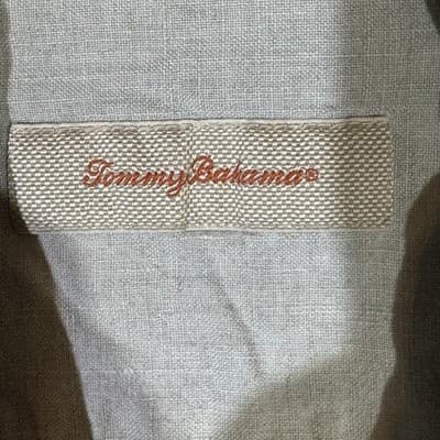 Tommy Bahama Shirt Mens Large Gray Blue Silk Floral Hawaiian Camp Button Front - Thumbnail 7