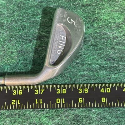 Vintage Ping Karsten II 5 Iron Blue Dot Toe Heel Balance Steel Shaft RH USA - Thumbnail 6