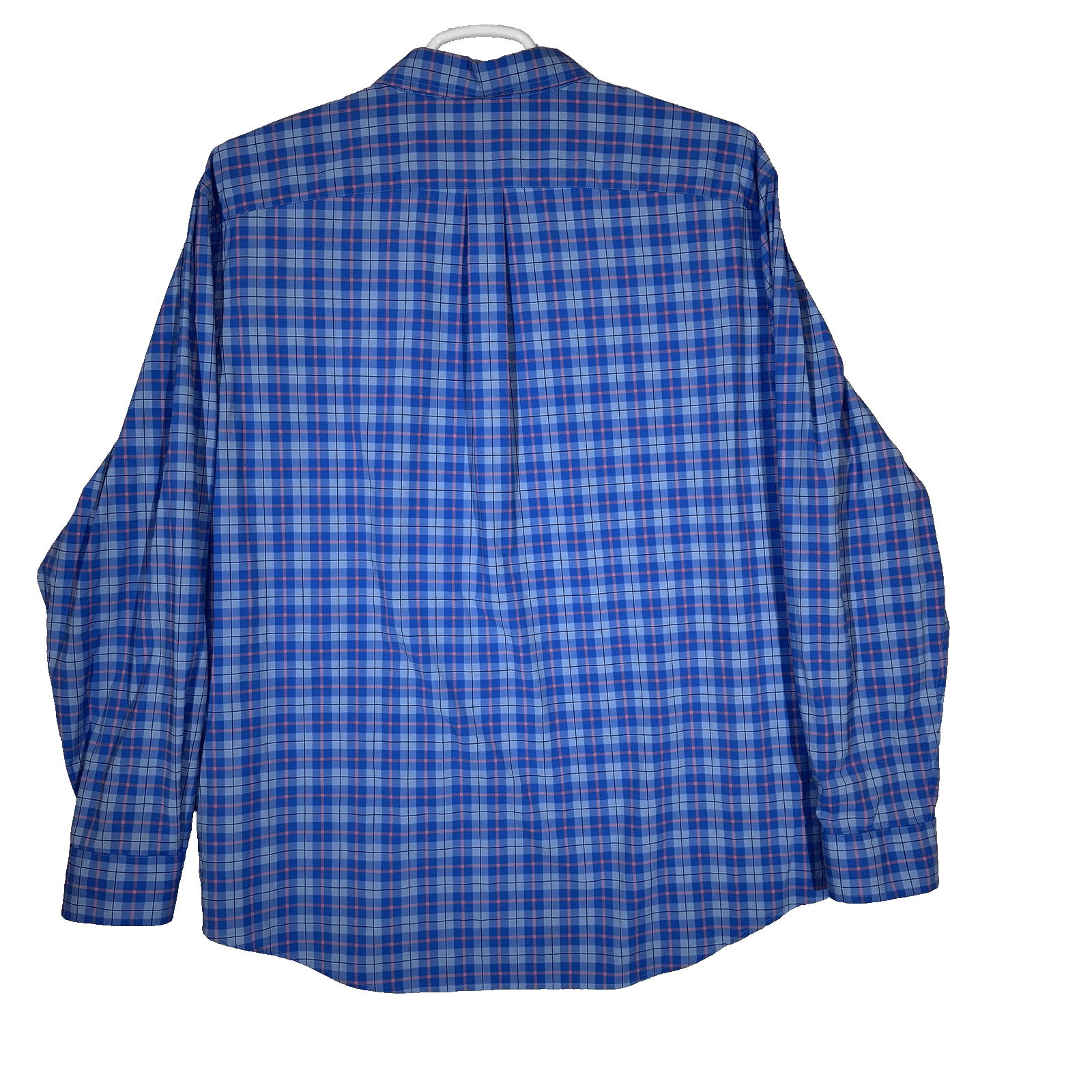 Vineyard Vines Shirt Mens 2XL Blue Plaid Classic Fit Murray Performance Stretch - Thumbnail 2