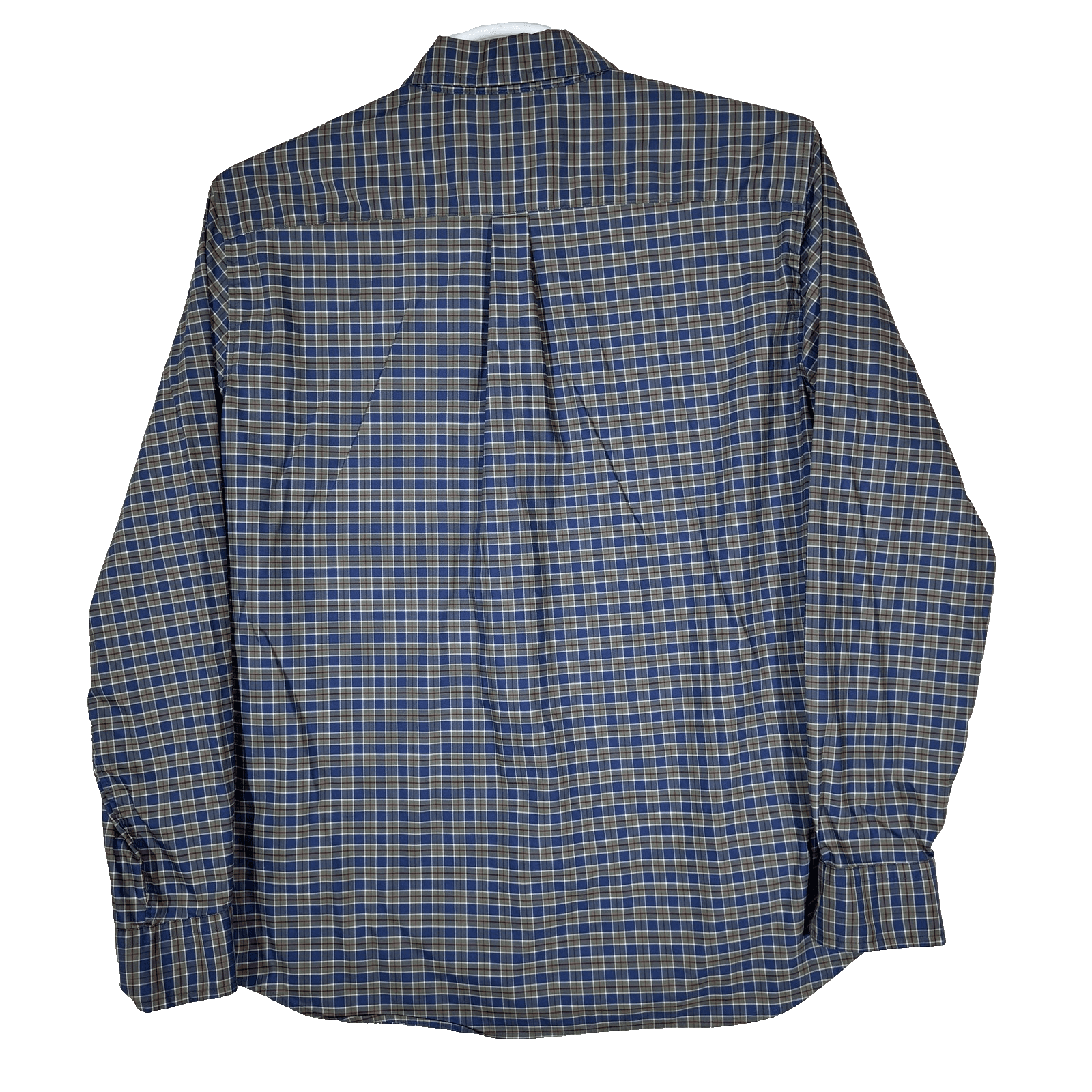 Vineyard Vines Shirt Mens Medium Blue Green Plaid On-The-Go Performance Stretch - Thumbnail 2