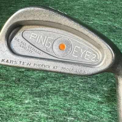Ping Eye 2 Orange Dot Iron Set 3-9 PW Karsten Steel RH Vintage Ping USA - Thumbnail 21