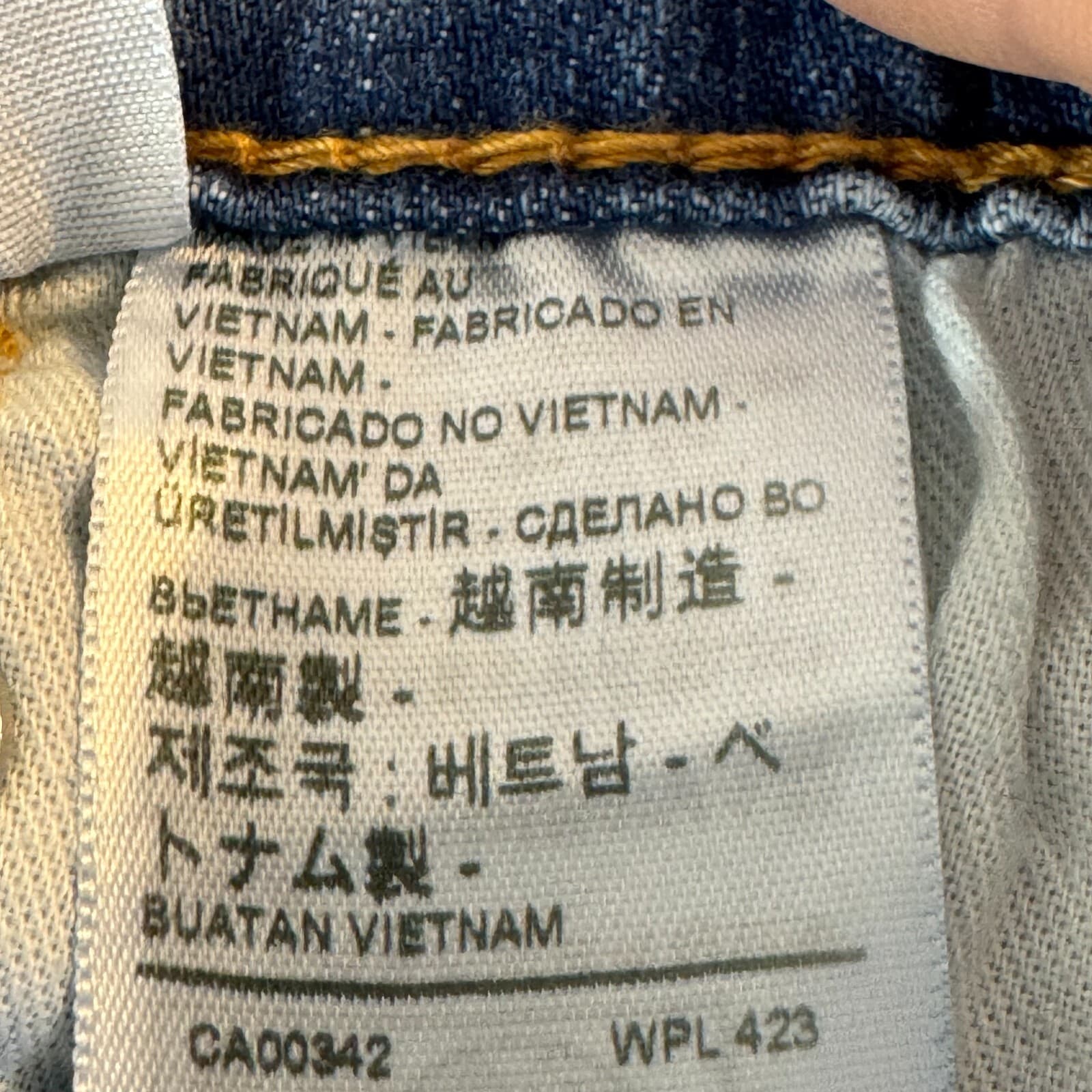 Levi’s 505 Jeans Men’s 40x30 Blue Denim Straight Leg Mid Rise Stretch - Thumbnail 10