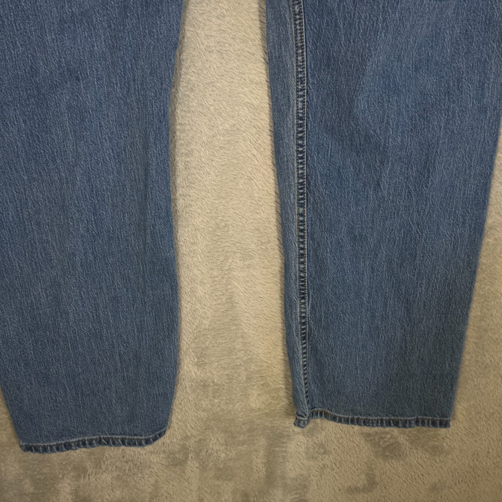 Levi’s 505 Jeans Men’s 40x30 Blue Denim Straight Leg Mid Rise Stretch - Thumbnail 13