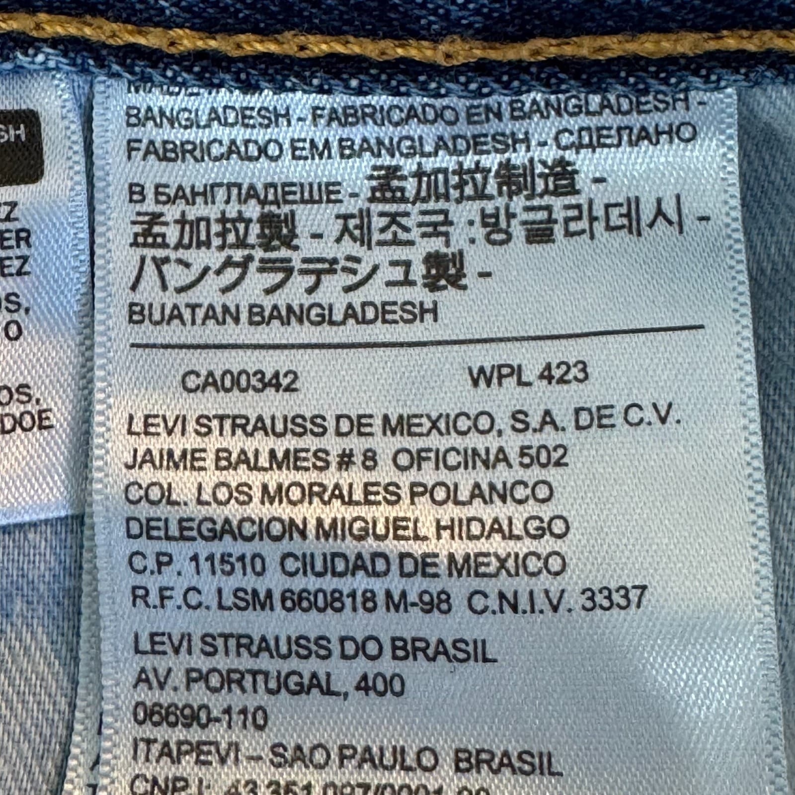 Levi’s 550 Jeans Men 36x32 Blue Denim Mid Rise Relaxed Straight Leg - Thumbnail 11