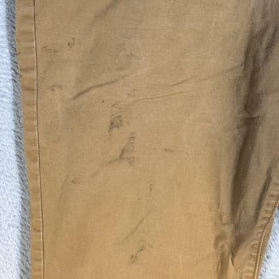 Levi’s Chino Pants Mens 38x32 Brown Khaki Twill Straight Leg Casual Workwear - Thumbnail 3