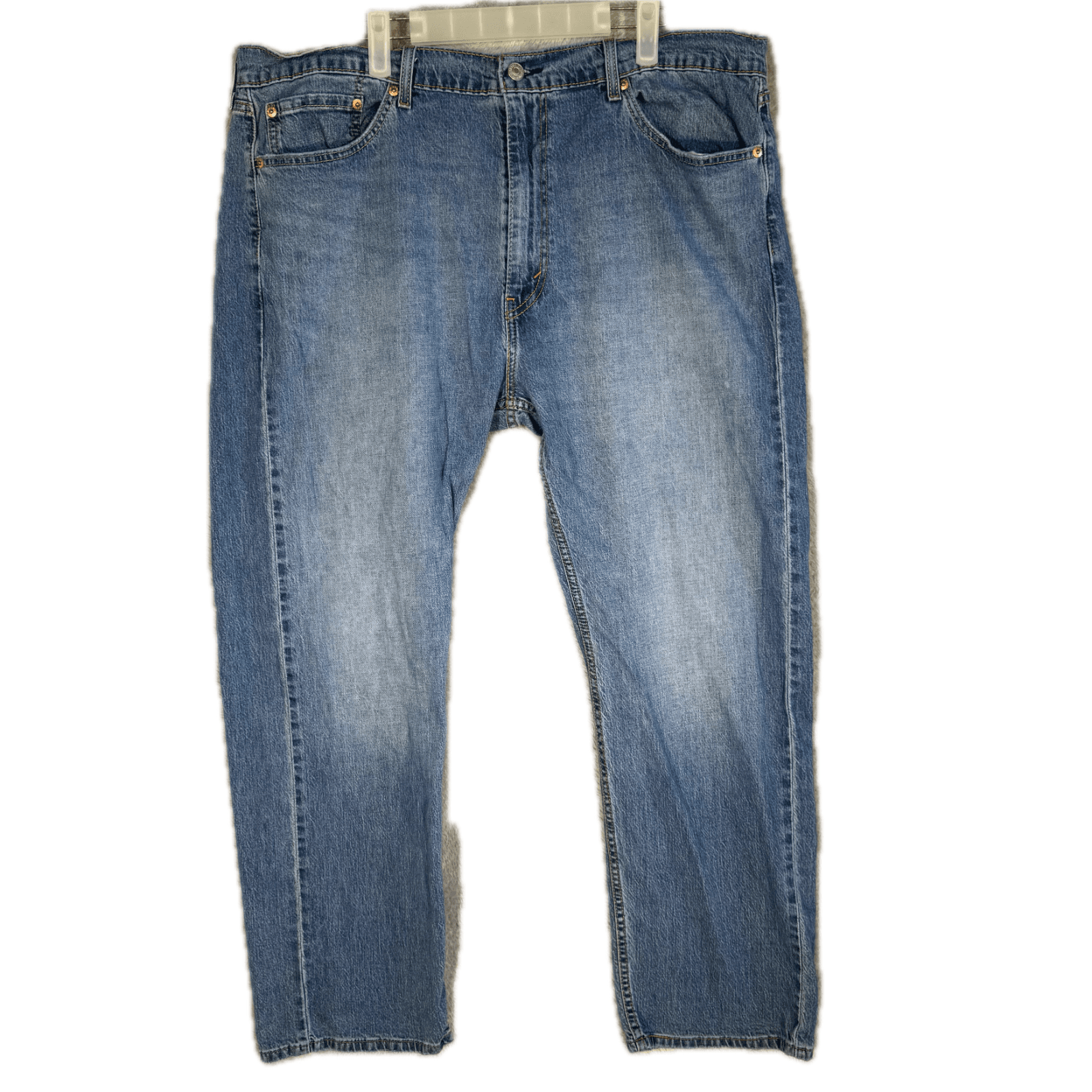 Levi’s 505 Jeans Men’s 40x30 Blue Denim Straight Leg Mid Rise Stretch - Image 1