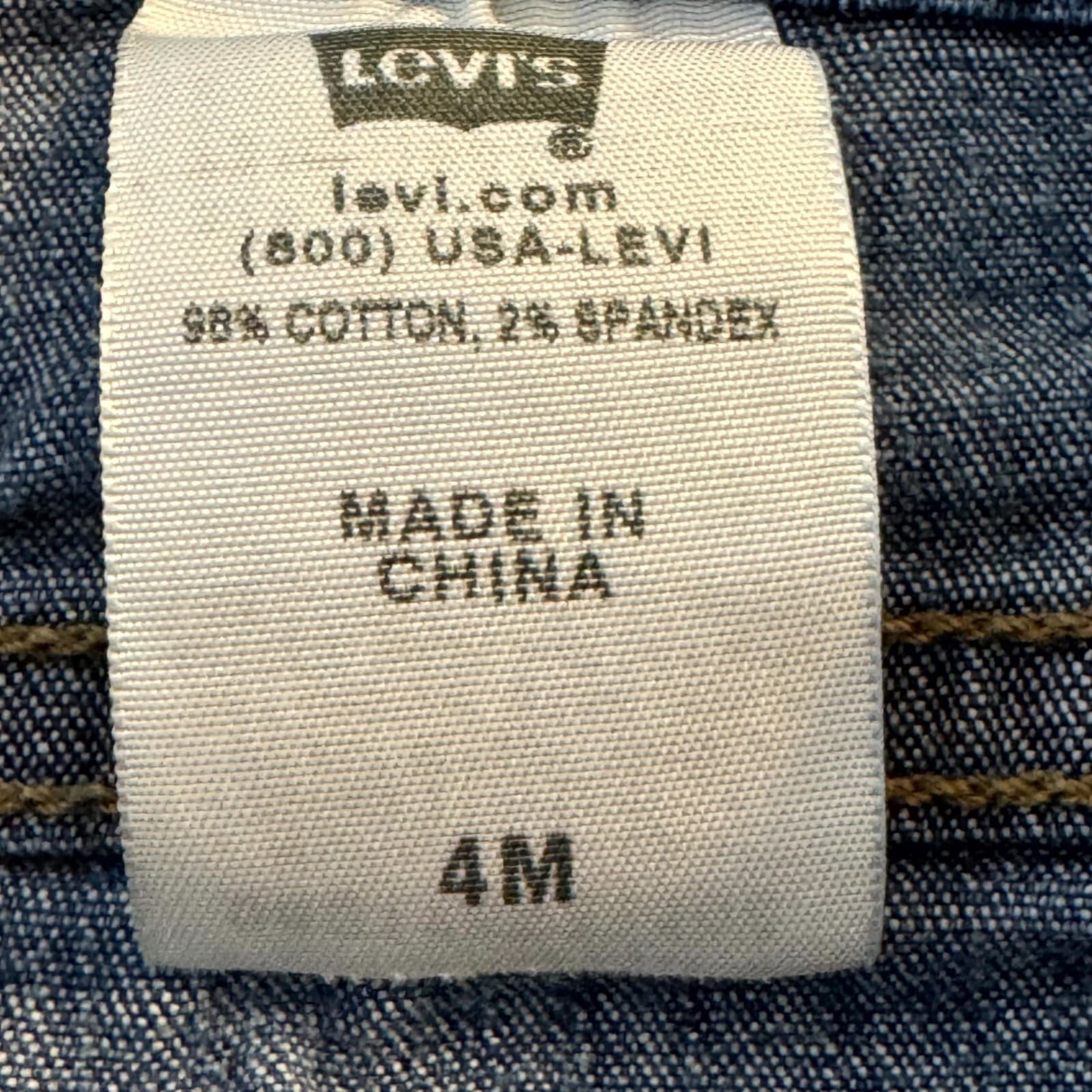 Levi’s 512 Women’s Jeans 4M Blue Denim Mid Rise Straight Slimming - Thumbnail 13