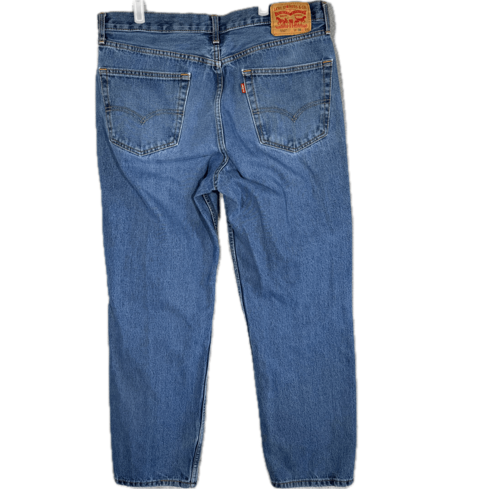 Levi’s 550 Jeans Men 36x32 Blue Denim Mid Rise Relaxed Straight Leg - Image 1