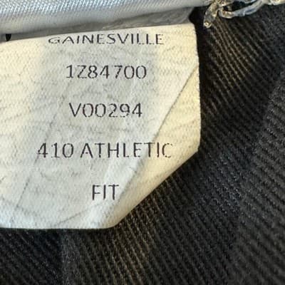 Lucky Brand 410 Jeans Mens 40x33 (40x34) Black Stretch Athletic Straight Denim - Thumbnail 8