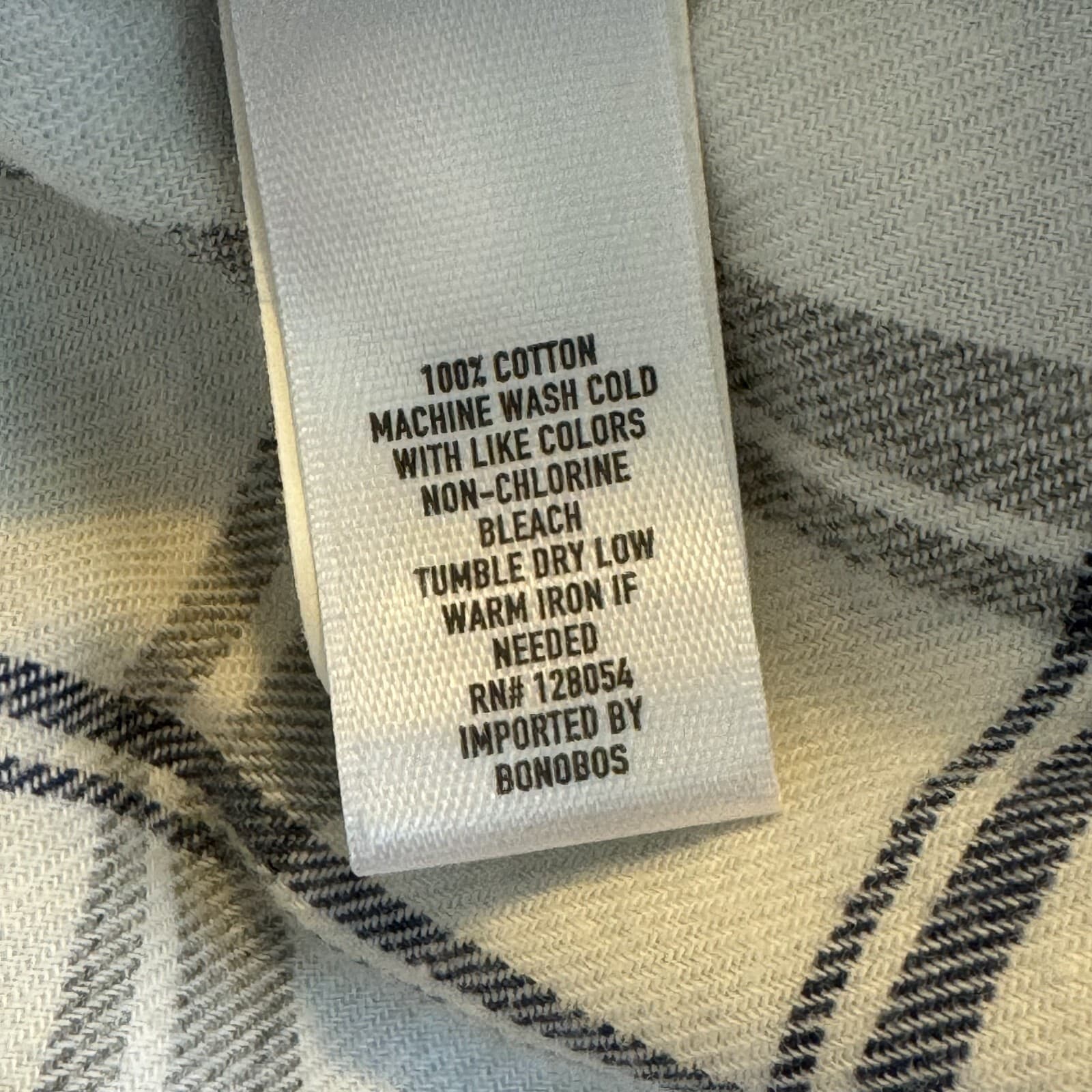 Bonobos Men’s 2XL White & Navy Plaid Cotton Button-Up Shirt – Regular Fit, M466 - Thumbnail 13