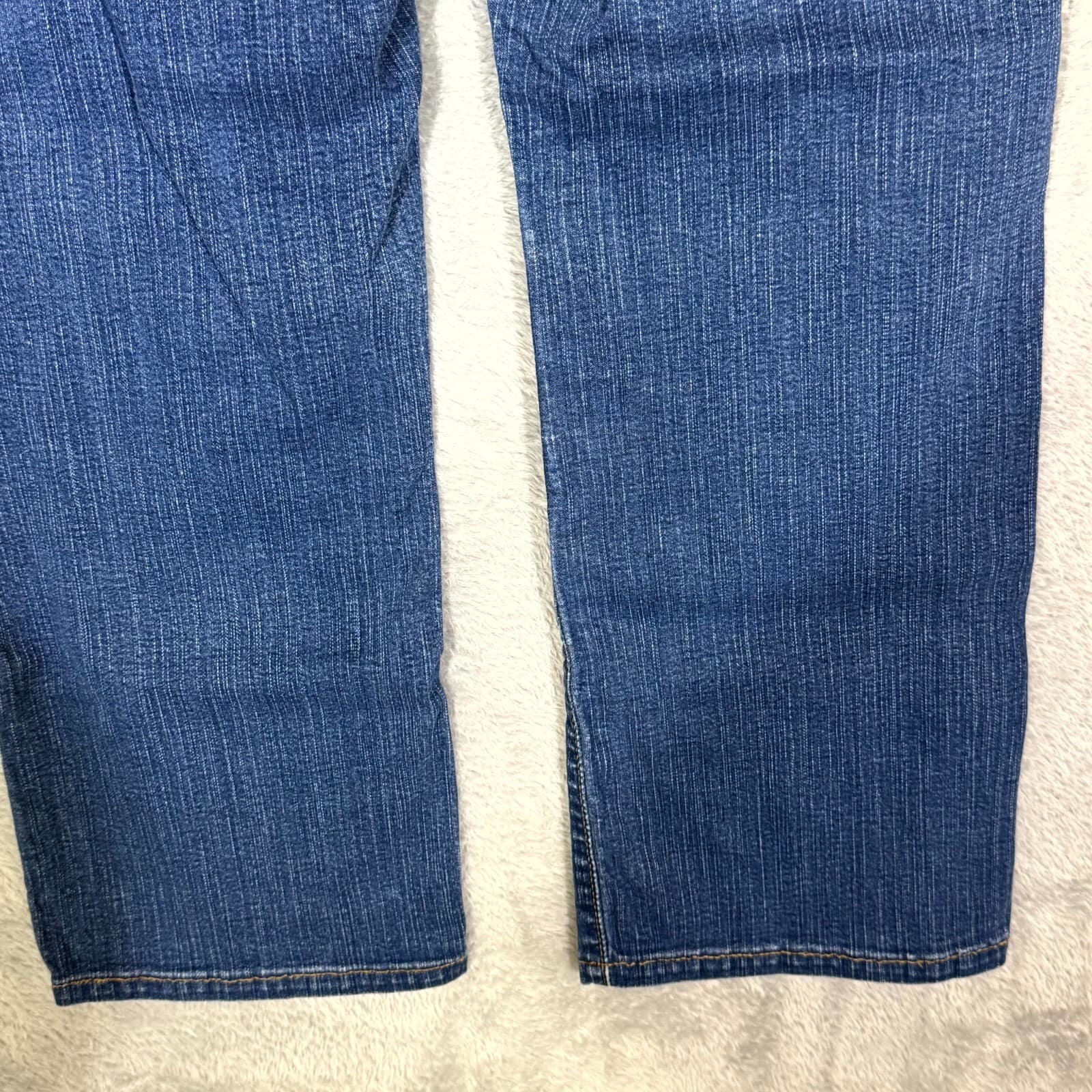 Levi’s 512 Women’s Jeans 4M Blue Denim Mid Rise Straight Slimming - Thumbnail 10