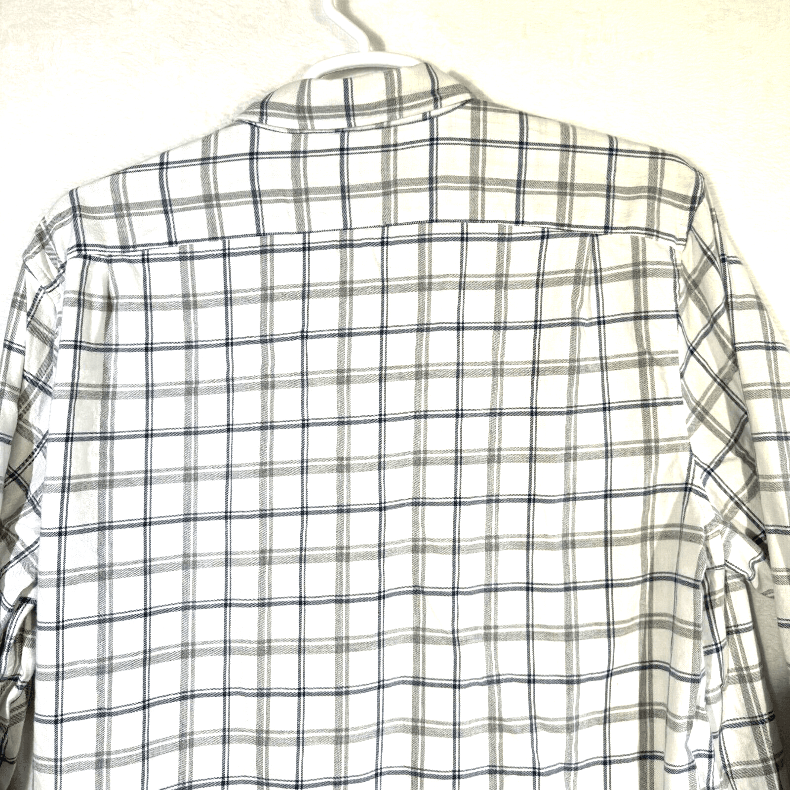 Bonobos Men’s 2XL White & Navy Plaid Cotton Button-Up Shirt – Regular Fit, M466 - Thumbnail 11