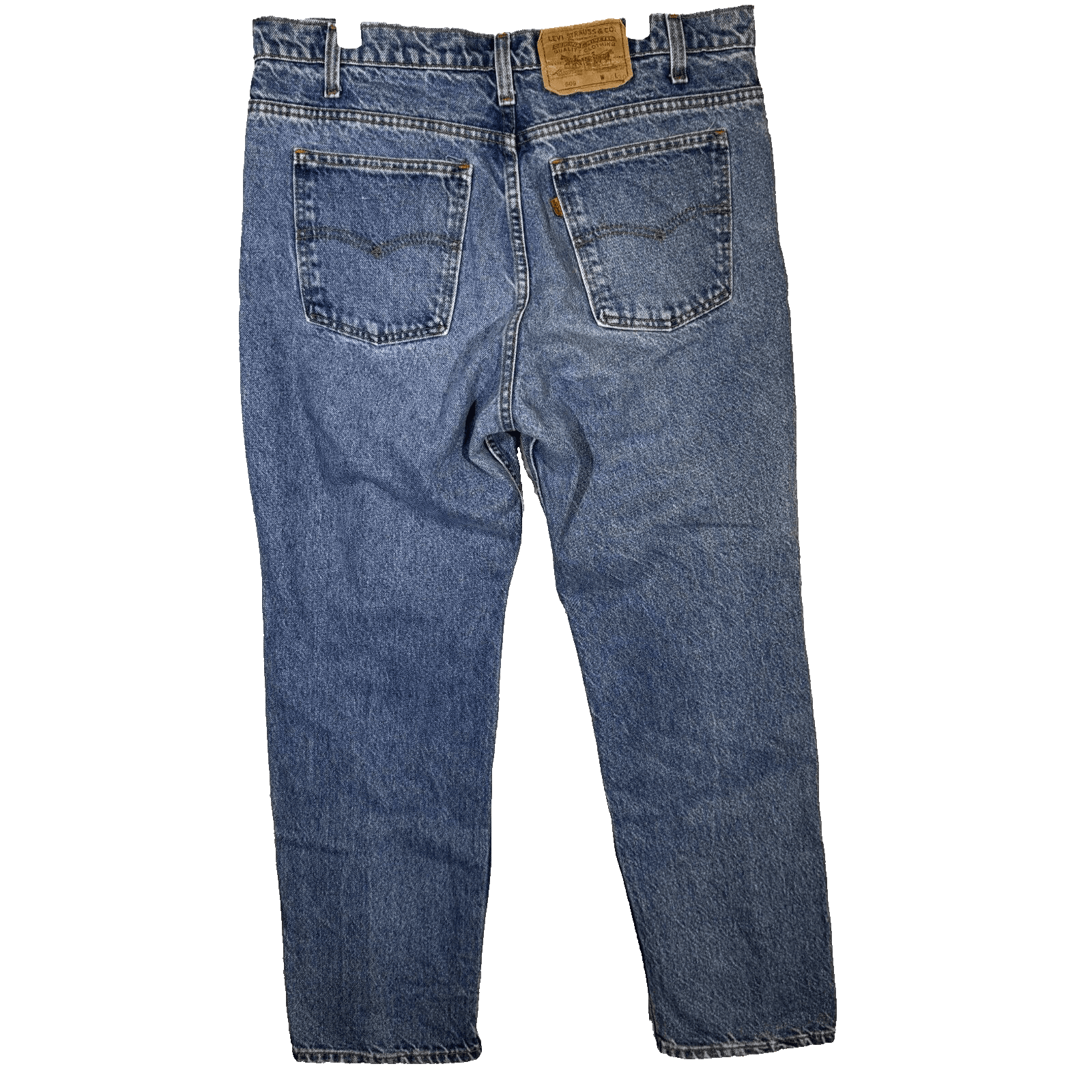 Vintage Levi’s 509 Jeans Men’s 36X30 Blue Denim Mid-Rise Straight Leg - Thumbnail 2