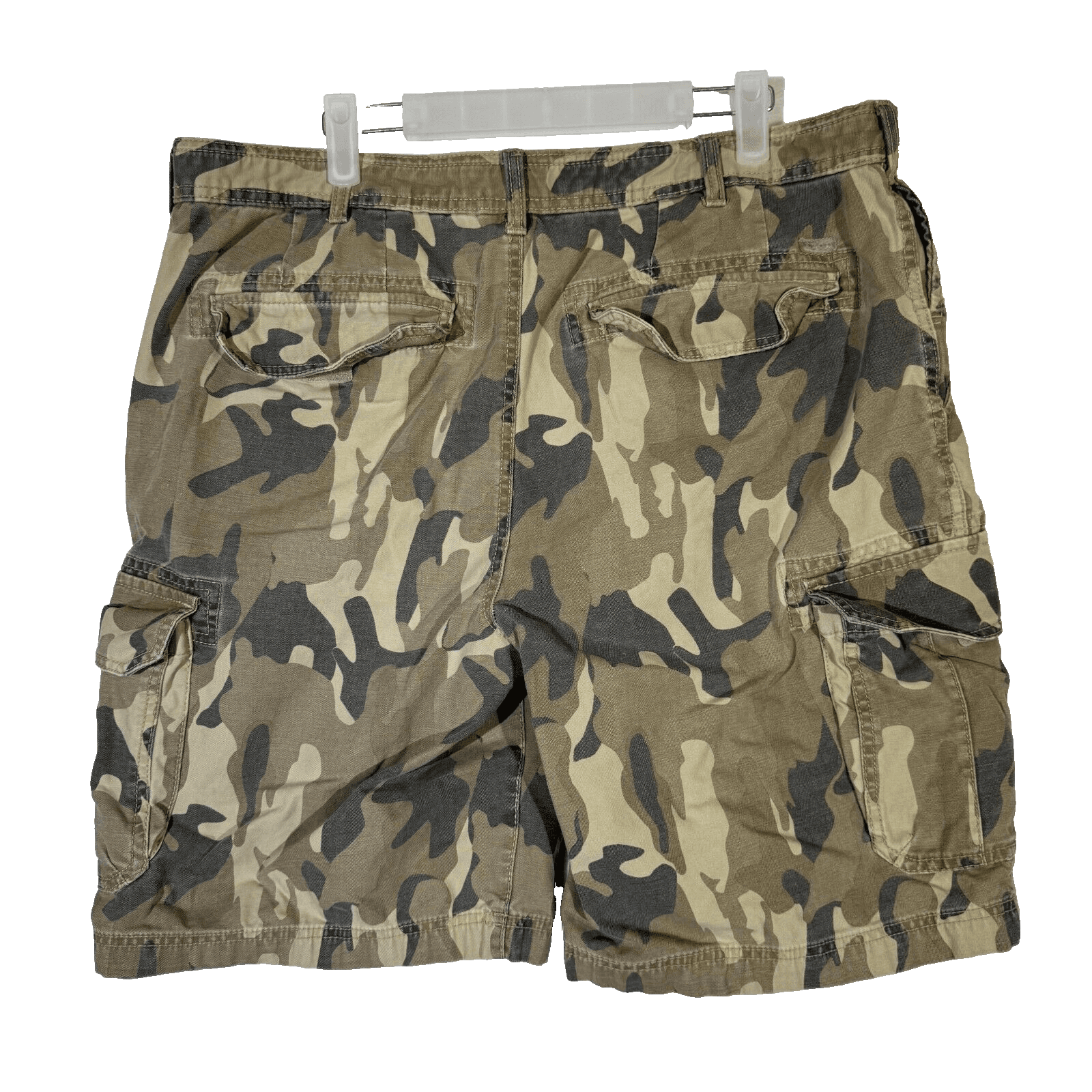 Izod Shorts Men’s 38 Green Camouflage Cargo Cotton Classic Fit High-Rise - Thumbnail 2