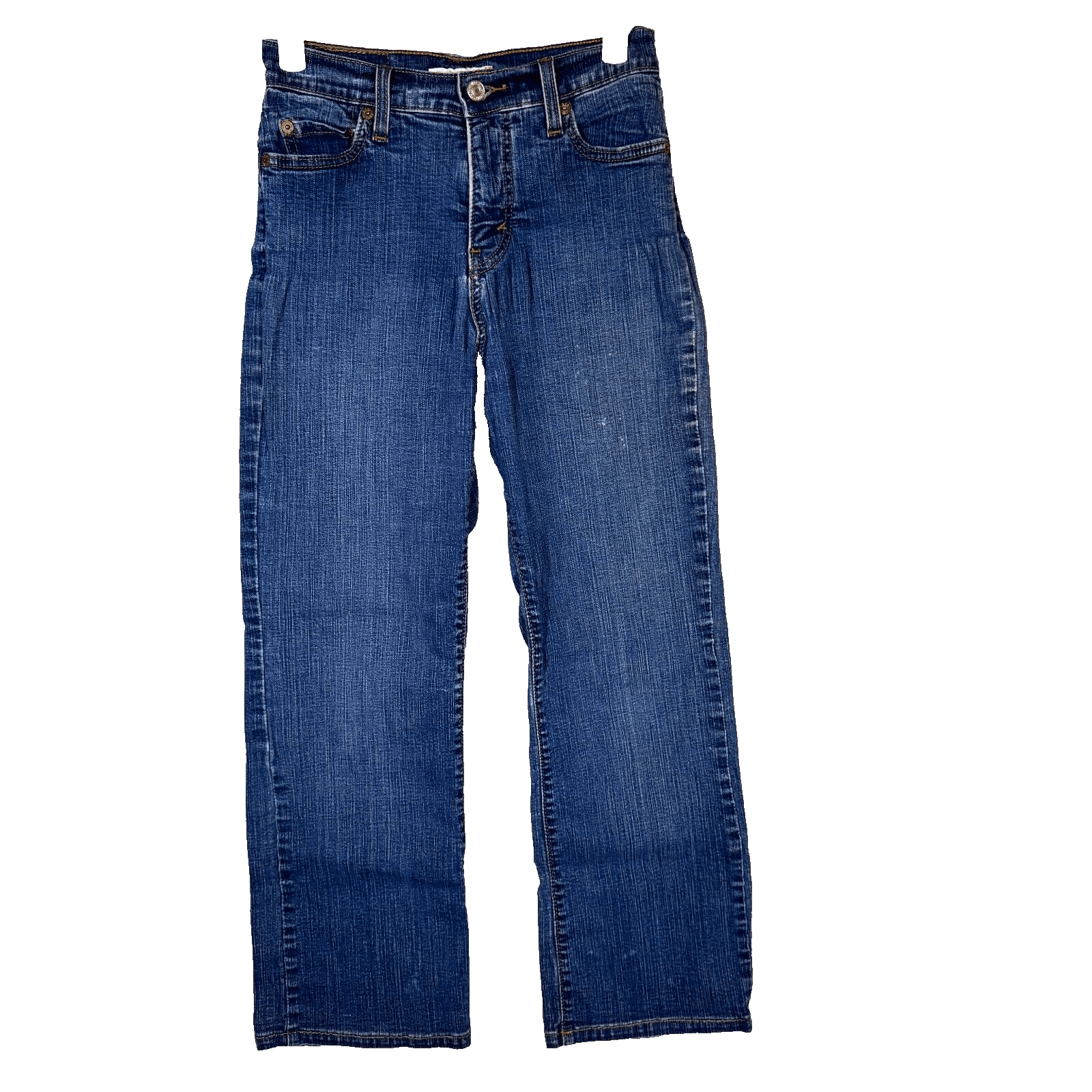 Levi’s 512 Women’s Jeans 4M Blue Denim Mid Rise Straight Slimming - Image 1