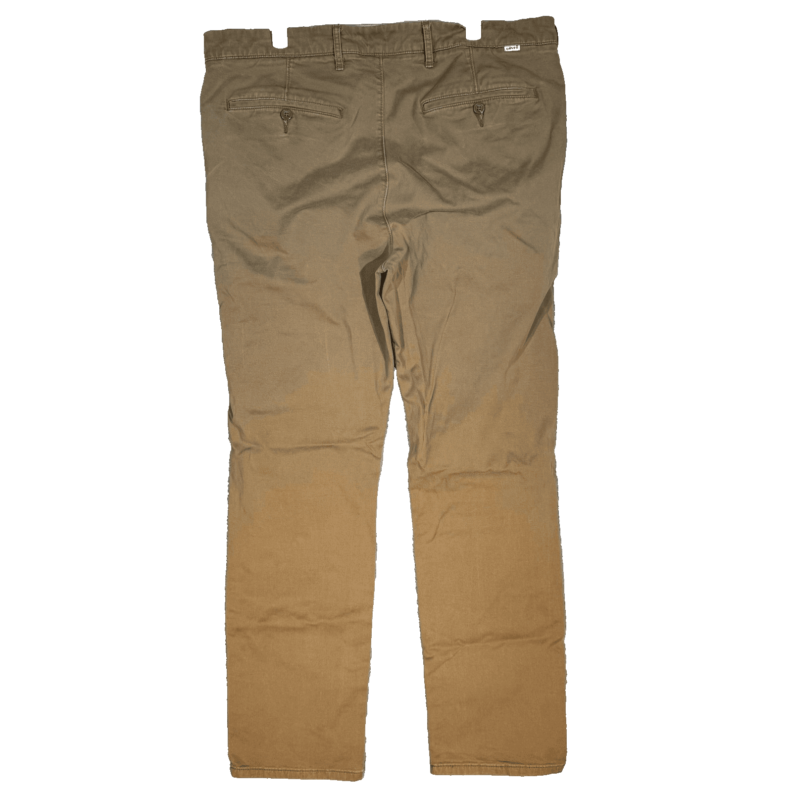 Levi’s Chino Pants Mens 38x32 Brown Khaki Twill Straight Leg Casual Workwear - Thumbnail 2