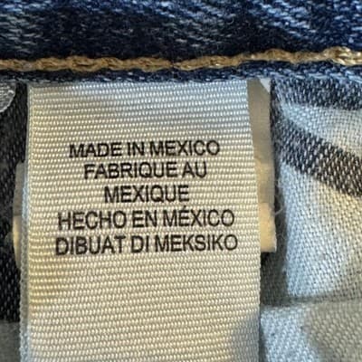 Lucky Brand Jeans Mens 34x28 Blue 181 Relaxed Straight Frayed Hem Stretch - Thumbnail 7