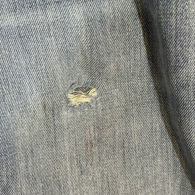 Levi's 514 Jeans Mens 34x28 Blue Denim Straight Fit Distressed Faded - Thumbnail 5