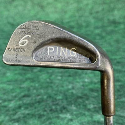 Ping Karsten 17-4 6 Iron Toe Heel Balance Steel RH USA Vintage - Image 1