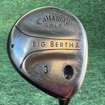 Callaway Big Bertha 3 Fairway Wood RCH 75W Firm Flex Graphite Golf Club Mens - Image 1