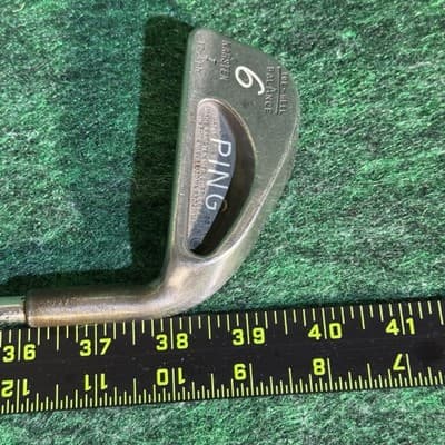 Ping Karsten 17-4 6 Iron Toe Heel Balance Steel RH USA Vintage - Thumbnail 4