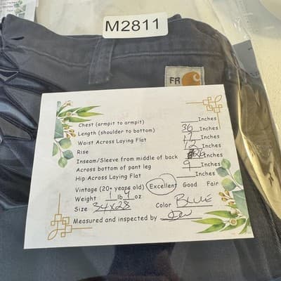 Carhartt FR Pants Mens 34x28 Navy Flame Resistant Reflective Tape CAT2 Work - Thumbnail 7