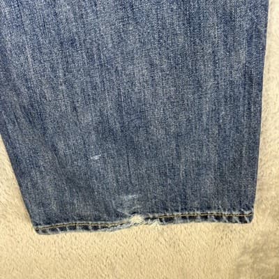 Polo Ralph Lauren Jeans Mens 42x32 Blue Denim Phoenix Straight Leg Dungarees - Thumbnail 5